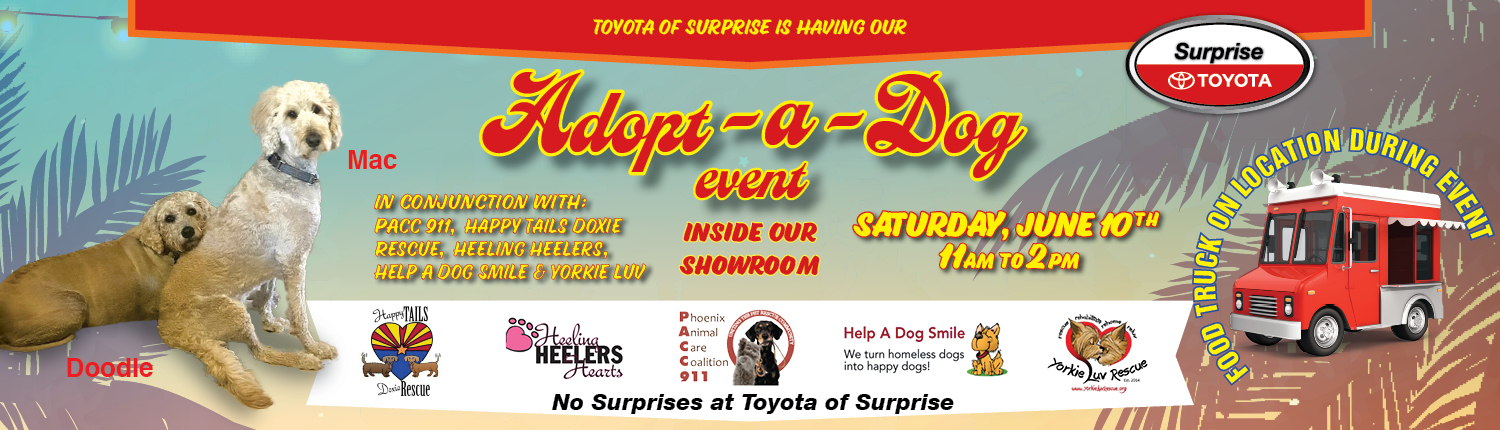 Toyota of Surprise Adopt a Day Event June 10th